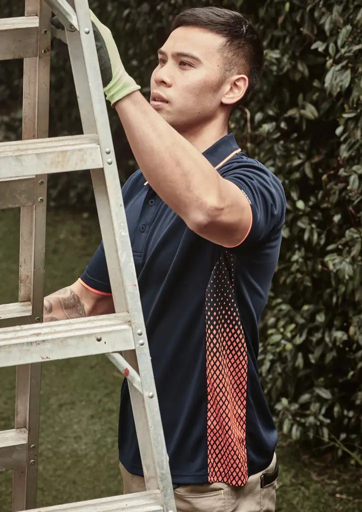 SYZMIK Short Sleeve Men's Spark Polo Shirt ZH165 Metro Workwear